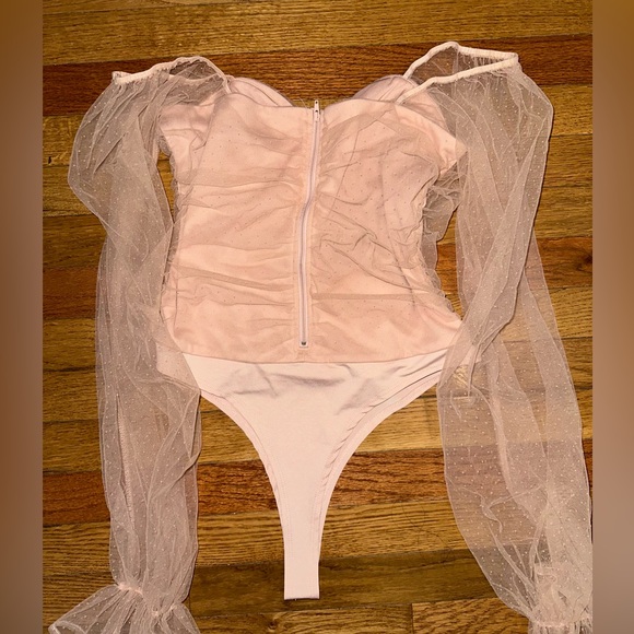 Nude bodysuit sheer mesh size large - Picture 2 of 4
